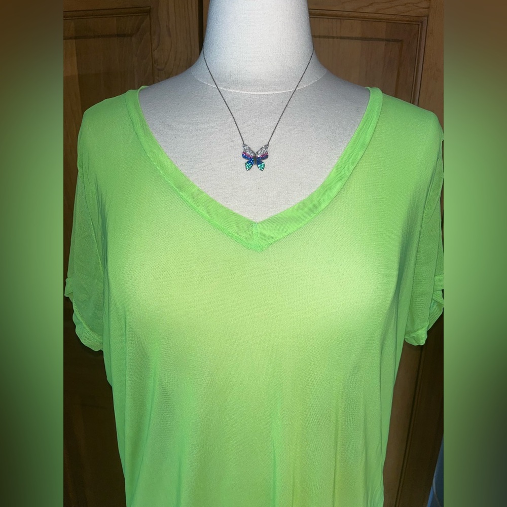 Neon Green Mesh Shirt